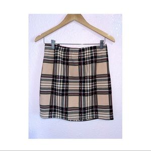 SHIEN Tartan Mini Bodycon Skirt